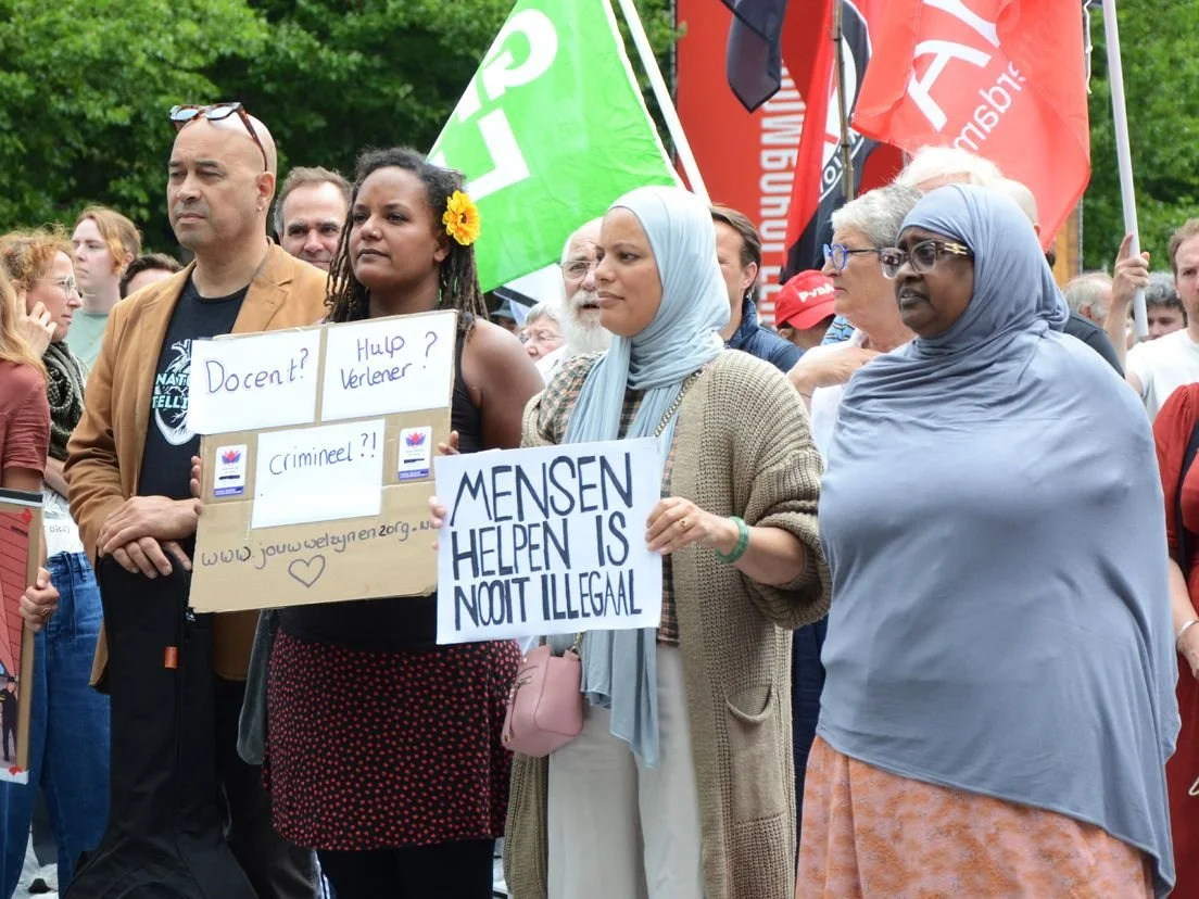 Demonstratie fotorijnmond